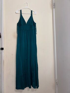 belted green dress Prosperina Mercedes Green Cotton Ruffle Belted Mini Dress